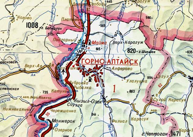 Карта майма республика алтай с улицами и домами
